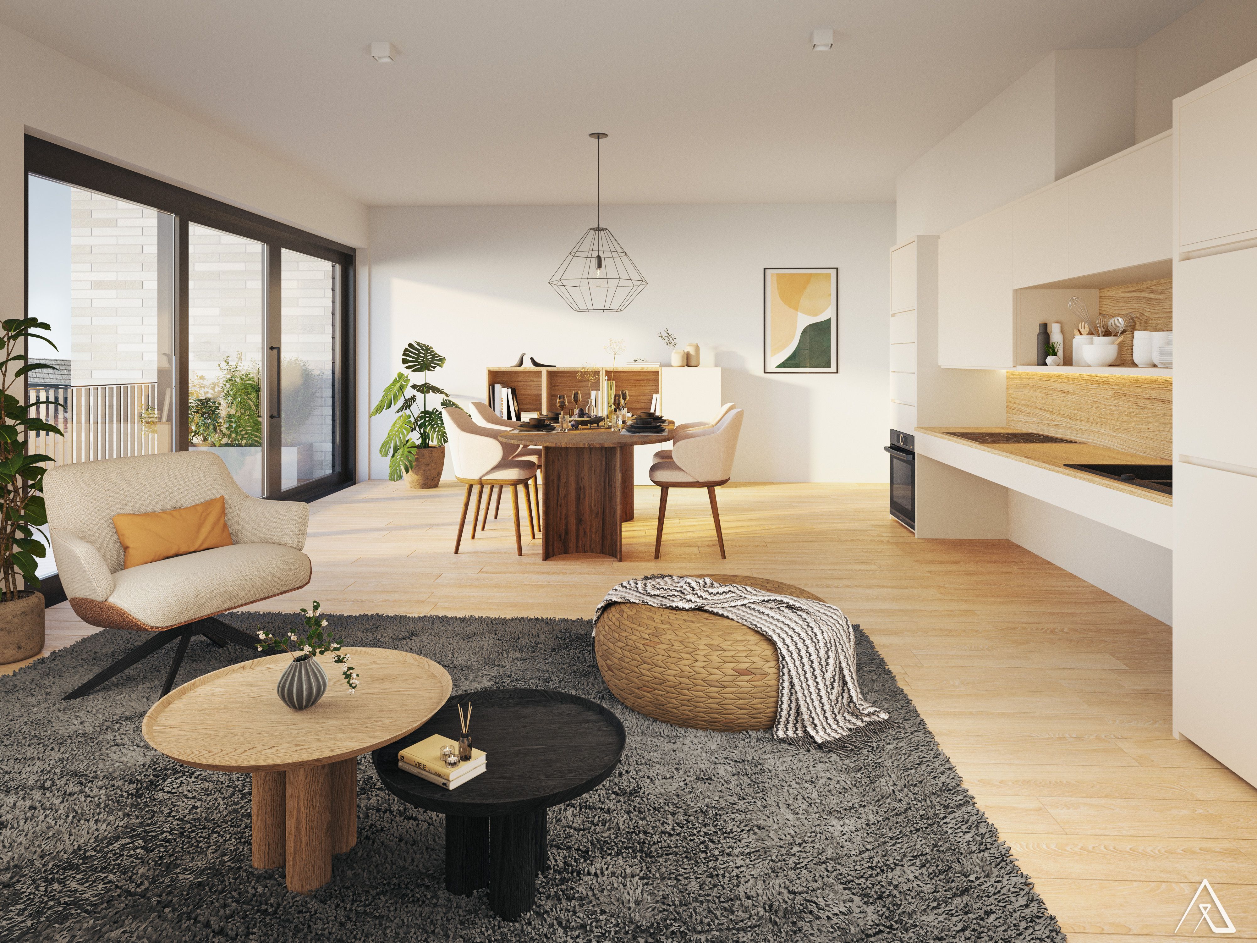 living room in the Saint Feuillien Residence in Fleurus