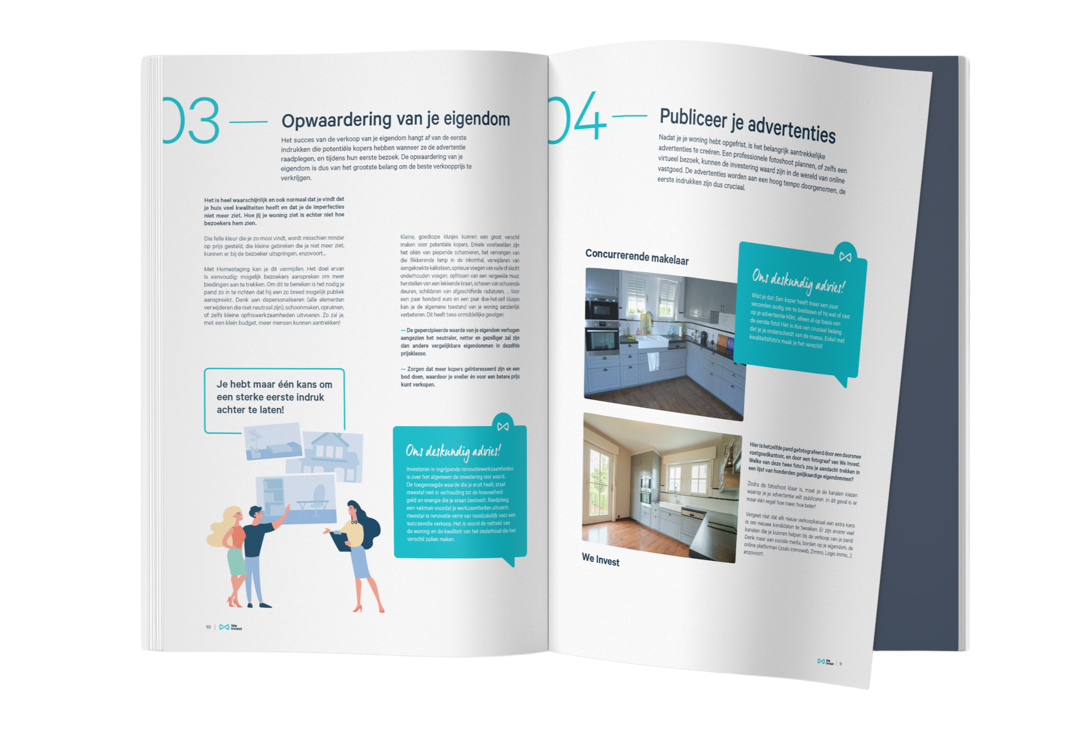 Visual van de ebook 'Gids van de verkoper' van We Invest om je te leren hoe je huis snel en tegen de beste prijs te verkopen