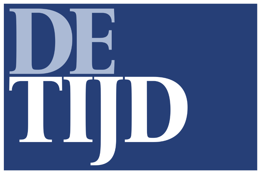 Logo van De Tijd, een krant die artikels over We Invest heeft gepubliceerd