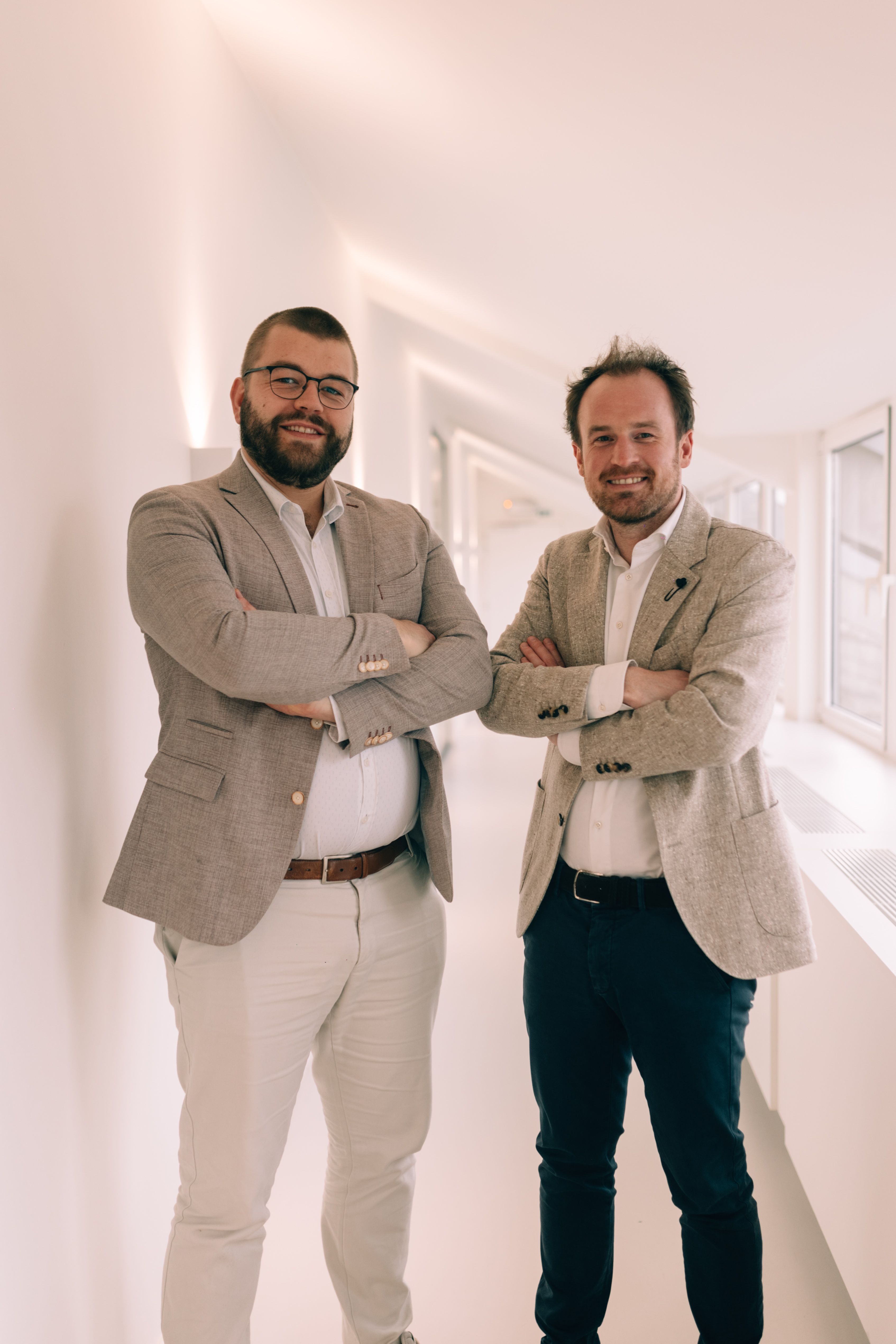 Thomas Belle et Maxime Dekoninck, directeurs de l'agence immobilière We Invest En Fagne