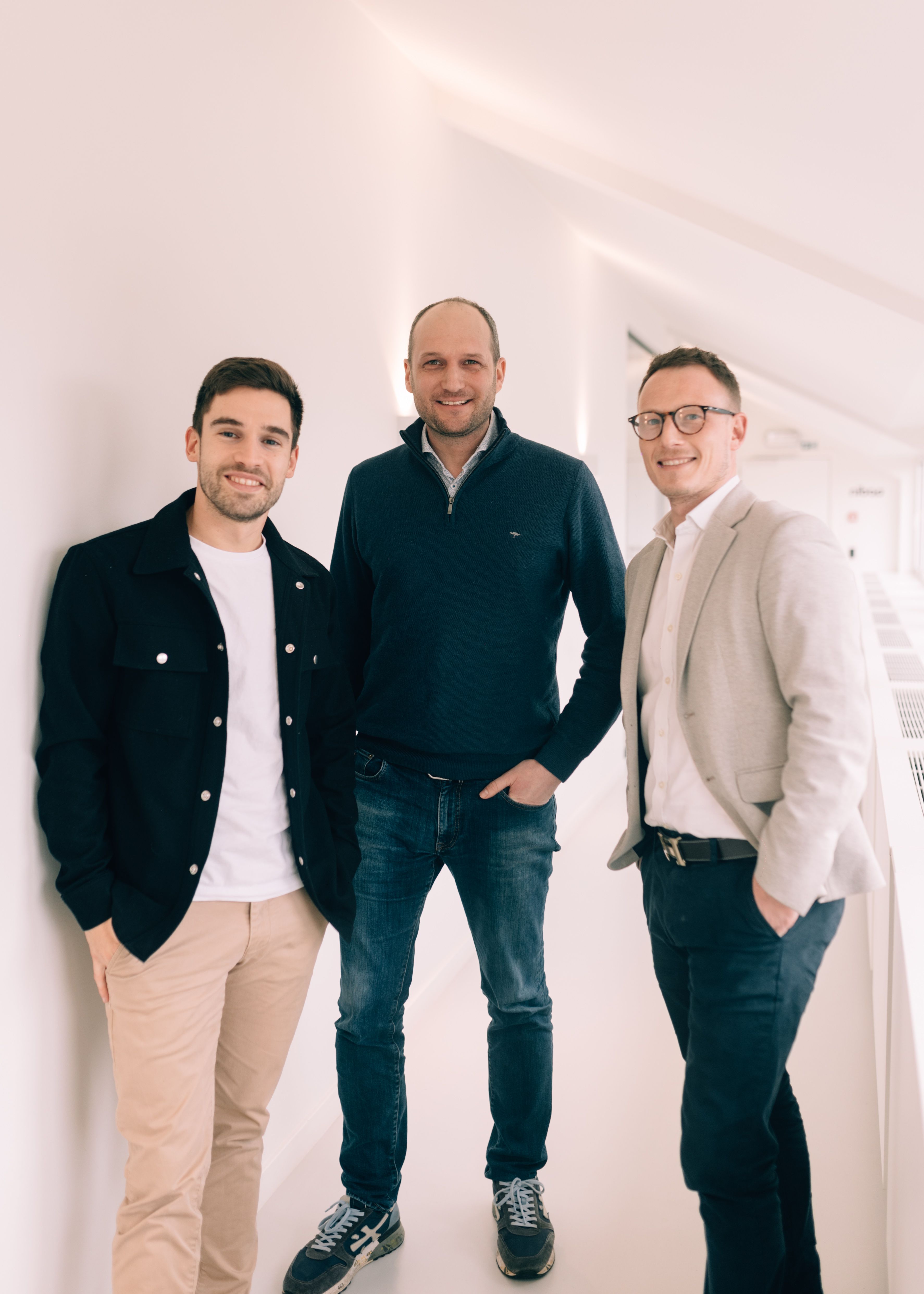 Daniel Felicia, Laurent Braem et Charles Ghislain, directeurs de l'agence immobilière We Invest Waterloo